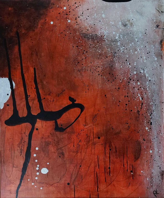 Tango, Mixed media on canvas, 94x79 cm, framed